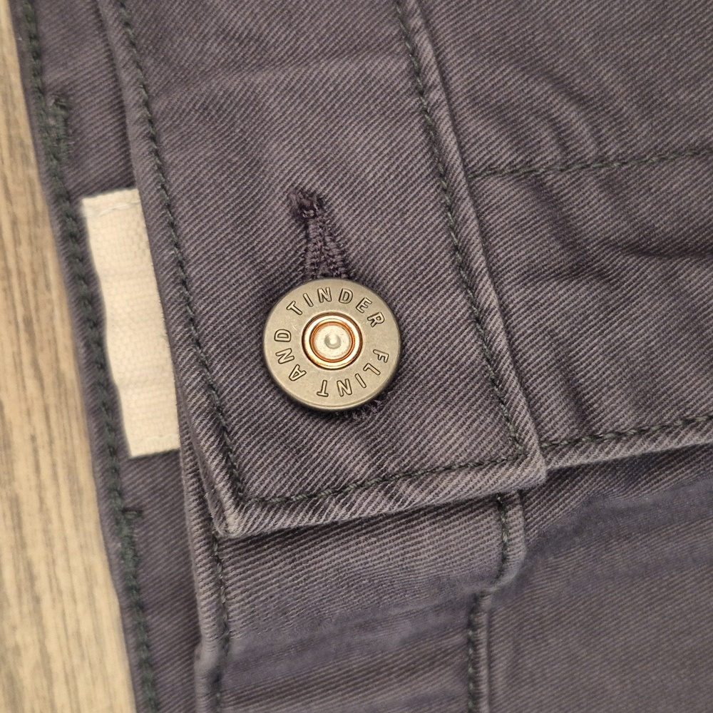 FLINT AND TINDER Solid Dark Grey Pattern Sz 32 Me… - image 2